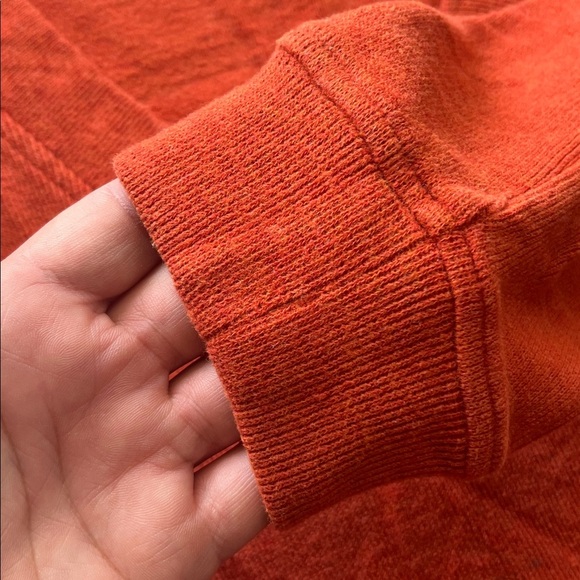 Orvis Burnt Orange V-Neck Sweater, Women’s Size S - Picture 6 of 13